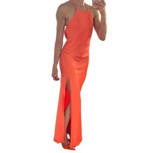 Vibrant Kasia Orange maxi dress